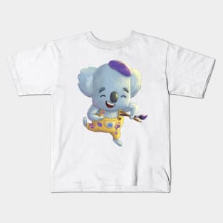 Panda artist Kids T-Shirt